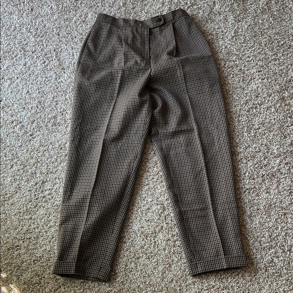 Gantos Vintage Plaid Wide Leg Trousers | Vintage | Plaid Pants | Plaid Trousers - Picture 11 of 11